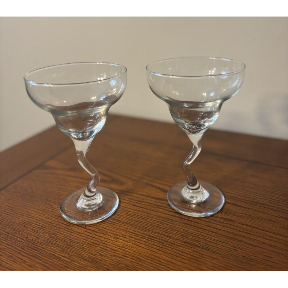 Handblown Libbey Z-Stem 7" tall Margarita/Cocktail Glass 12 oz CLEAR